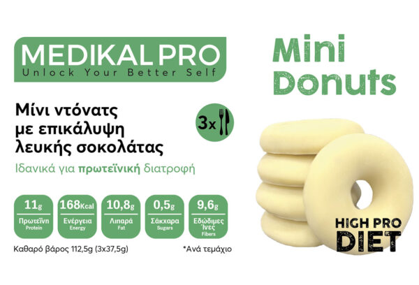 MINI DONUTS WHITE CHOCOLATE
